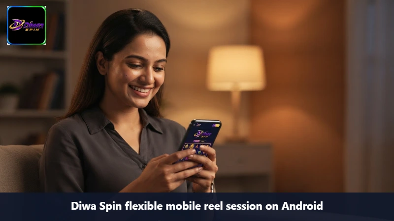 Diwa Spin flexible mobile reel session on Android